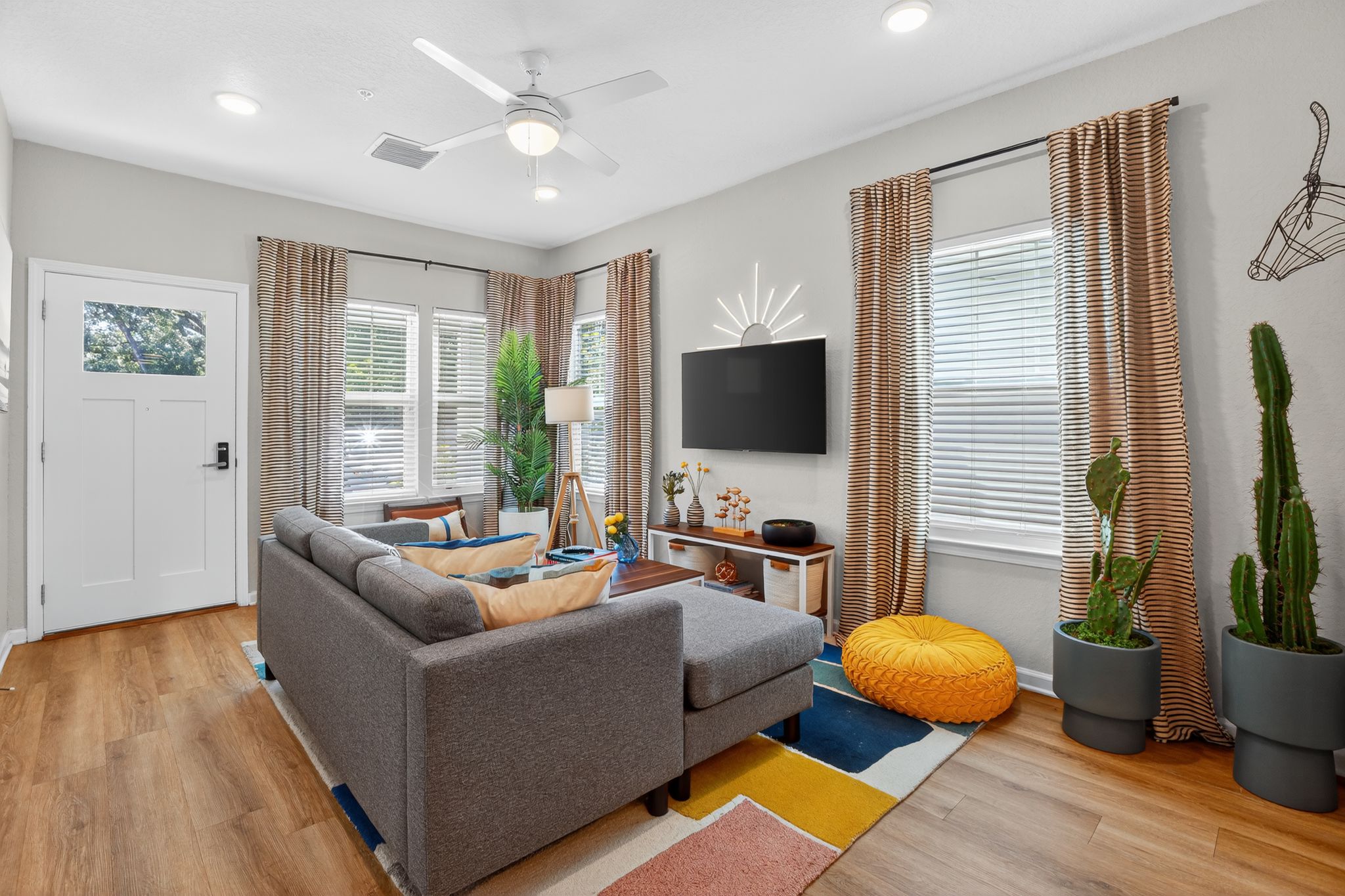 Cozy living room with modern decor