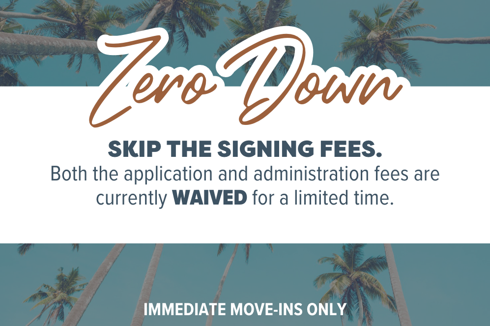 Waived App and Admin Fees at Cove Commons Apartments in Tampa, FL